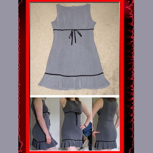 New gray sexy mini dress size Large 8-10 stretchy